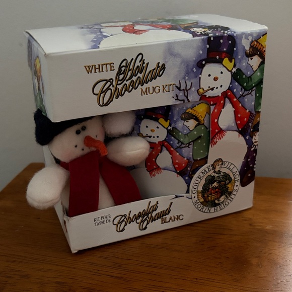 ❤️ BNIB White Hot Chocolate Mug Kit w Plush Mister Snowman Great Unisex Gift - Picture 5 of 5